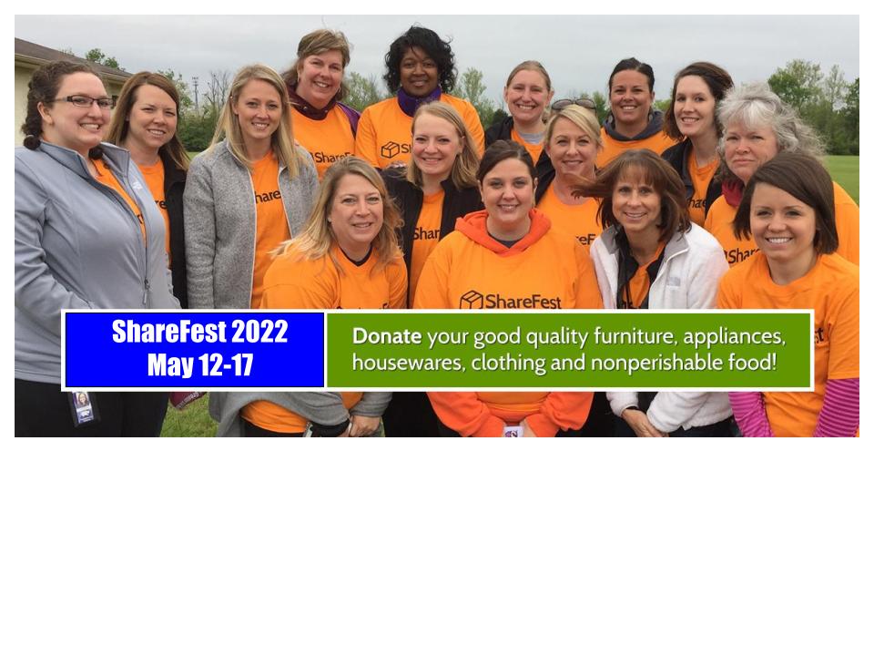 Sharefest oxford picture showing group of volunteers